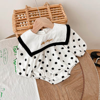 Load image into Gallery viewer, Baby Girls Polka dots Embroidered Rompers Wholesale 23010779
