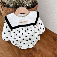 Load image into Gallery viewer, Baby Girls Polka dots Embroidered Rompers Wholesale 23010779
