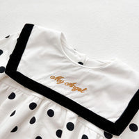 Load image into Gallery viewer, Baby Girls Polka dots Embroidered Rompers Wholesale 23010779
