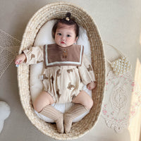 Load image into Gallery viewer, Baby Girls Cartoon Print Rompers Wholesale 23010780
