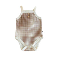 Load image into Gallery viewer, Baby Girls Checked Rompers Wholesale 23010784
