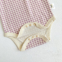 Load image into Gallery viewer, Baby Girls Checked Rompers Wholesale 23010784
