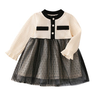 Load image into Gallery viewer, Baby Girls Color-blocking Dresses Wholesale 23010785
