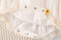 Load image into Gallery viewer, Baby Girls Flower Embroidered Rompers Wholesale 23010786
