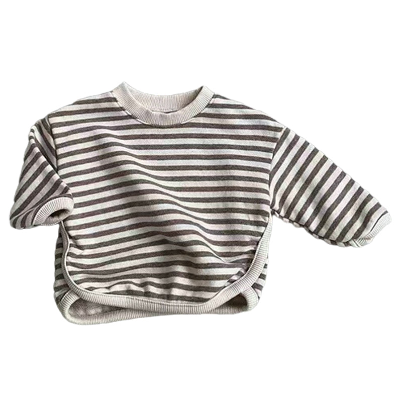 Baby Unisex Striped Tops Wholesale 23010791