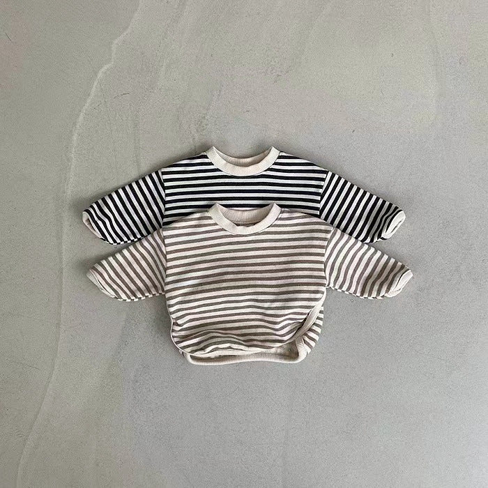 Baby Unisex Striped Tops Wholesale 23010791