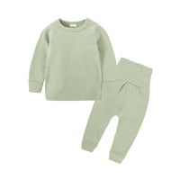 Load image into Gallery viewer, 2 Pieces Set Baby Kid Unisex Solid Color Tops And Pants Wholesale 23011002
