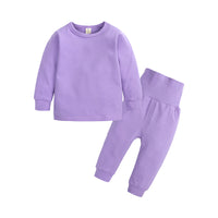 Load image into Gallery viewer, 2 Pieces Set Baby Kid Unisex Solid Color Tops And Pants Wholesale 23011002
