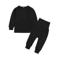 Load image into Gallery viewer, 2 Pieces Set Baby Kid Unisex Solid Color Tops And Pants Wholesale 23011002
