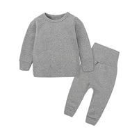 Load image into Gallery viewer, 2 Pieces Set Baby Kid Unisex Solid Color Tops And Pants Wholesale 23011002
