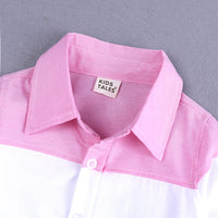 Load image into Gallery viewer, 2 Pieces Set Baby Kid Boys Color-blocking Shirts And Ripped Jeans Wholesale 23011003
