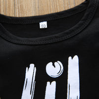 Load image into Gallery viewer, 2 Pieces Set Baby Boys Letters T-Shirts And Checked Pants Wholesale 23011005
