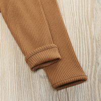 Load image into Gallery viewer, 2 Pieces Set Baby Kid Unisex Solid Color Striped Tops And Pants Wholesale 23011010
