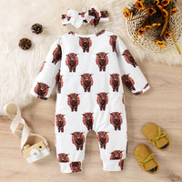 Load image into Gallery viewer, Baby Unisex Animals Print Jumpsuits Wholesale 230110108
