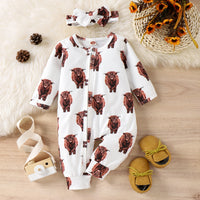 Load image into Gallery viewer, Baby Unisex Animals Print Jumpsuits Wholesale 230110108
