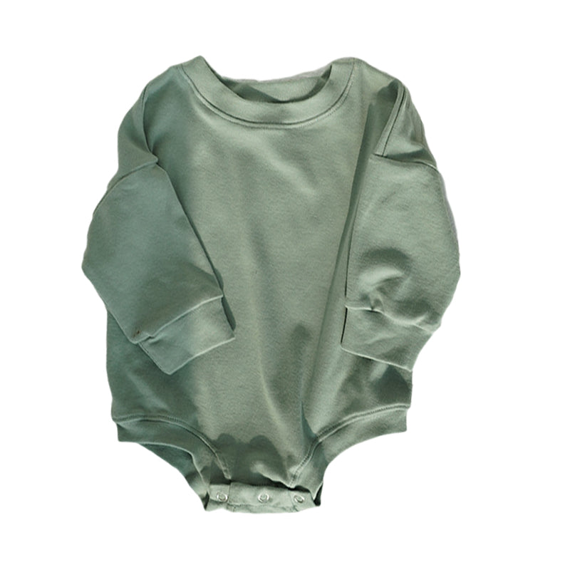 Baby Unisex Solid Color Rompers Wholesale 230110116