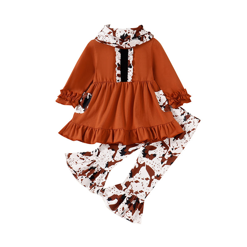 2 Pieces Set Baby Kid Girls Leopard Tops And Pants Wholesale 230110120