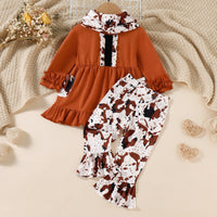 Load image into Gallery viewer, 2 Pieces Set Baby Kid Girls Leopard Tops And Pants Wholesale 230110120
