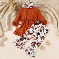 Load image into Gallery viewer, 2 Pieces Set Baby Kid Girls Leopard Tops And Pants Wholesale 230110120
