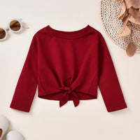 Load image into Gallery viewer, 2 Pieces Set Baby Kid Girls Solid Color Tops And Leopard Pants Wholesale 230110127
