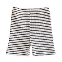 Load image into Gallery viewer, Baby Unisex Striped Muslin&amp;Ribbed Shorts Wholesale 230110133
