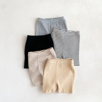 Load image into Gallery viewer, Baby Unisex Striped Muslin&amp;Ribbed Shorts Wholesale 230110133
