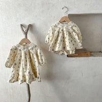 Load image into Gallery viewer, 2 Pieces Set Baby Girls Flower Lace Print Tops And Shorts Wholesale 230110136
