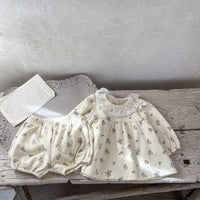 Load image into Gallery viewer, 2 Pieces Set Baby Girls Flower Lace Print Tops And Shorts Wholesale 230110136
