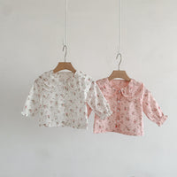 Load image into Gallery viewer, Baby Girls Flower Print Tops Wholesale 230110169
