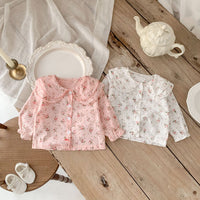 Load image into Gallery viewer, Baby Girls Flower Print Tops Wholesale 230110169
