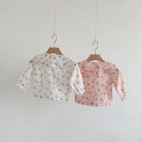 Load image into Gallery viewer, Baby Girls Flower Print Tops Wholesale 230110169
