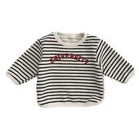Load image into Gallery viewer, Baby Unisex Striped Letters Tops Wholesale 230110176
