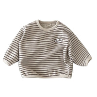 Load image into Gallery viewer, Baby Unisex Striped Letters Tops Wholesale 230110177

