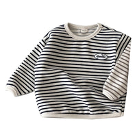 Load image into Gallery viewer, Baby Unisex Striped Letters Tops Wholesale 230110177
