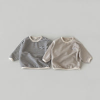 Load image into Gallery viewer, Baby Unisex Striped Letters Tops Wholesale 230110177
