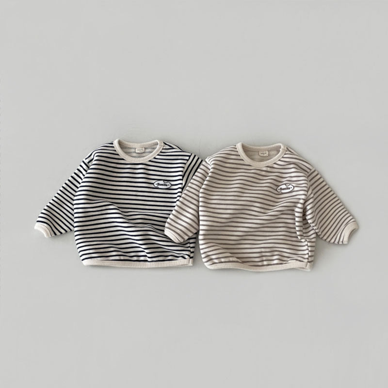 Baby Unisex Striped Letters Tops Wholesale 230110177