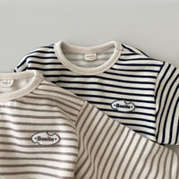 Load image into Gallery viewer, Baby Unisex Striped Letters Tops Wholesale 230110177
