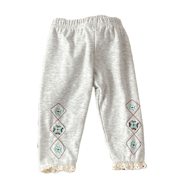 Baby Girls Embroidered Pants Leggings Wholesale 230110190