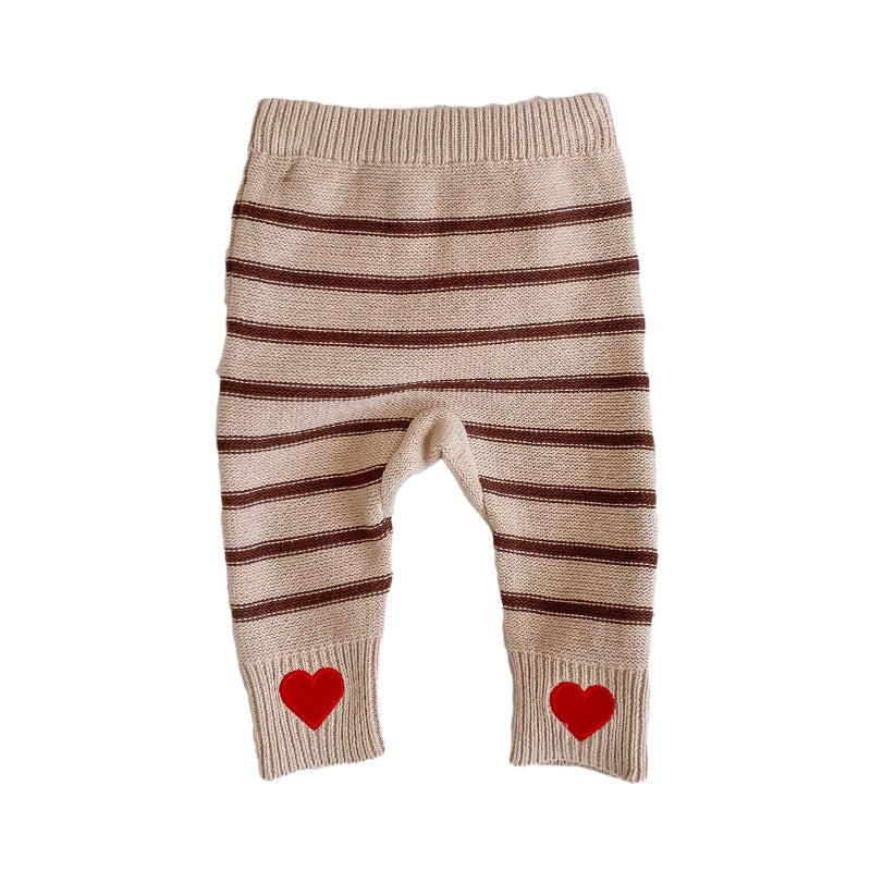 Baby Kid Girls Striped Love heart Pants Leggings Wholesale 230110201