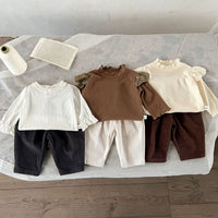Load image into Gallery viewer, Baby Kid Girls Boys Solid Color Pants Rompers Wholesale 230110211
