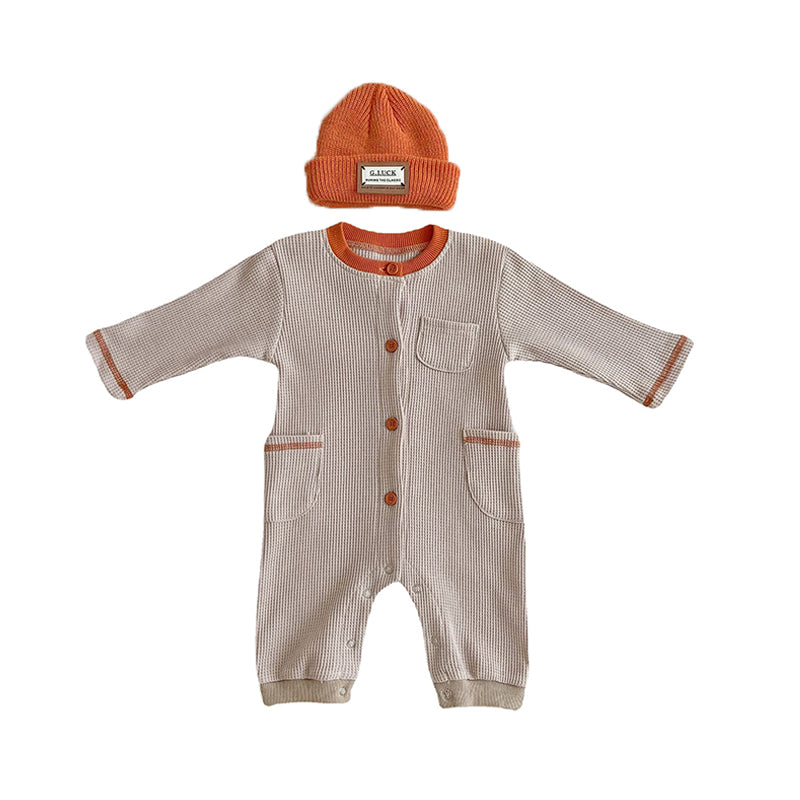 Baby Unisex Color-blocking Jumpsuits Wholesale 230110226