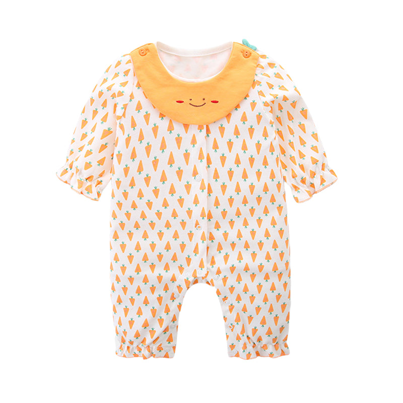 Baby Girls Cartoon Print Jumpsuits Wholesale 230110233