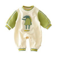 Load image into Gallery viewer, Baby Unisex Letters Color-blocking Dinosaur Jumpsuits Wholesale 230110254
