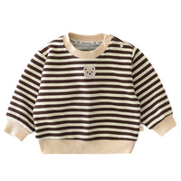 Load image into Gallery viewer, Baby Unisex Striped Animals Print Hoodies Swearshirts Wholesale 230110255
