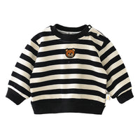 Load image into Gallery viewer, Baby Unisex Striped Animals Print Hoodies Swearshirts Wholesale 230110255
