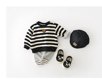 Load image into Gallery viewer, Baby Unisex Striped Animals Print Hoodies Swearshirts Wholesale 230110255
