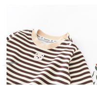 Load image into Gallery viewer, Baby Unisex Striped Animals Print Hoodies Swearshirts Wholesale 230110255
