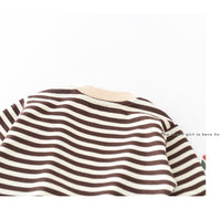 Load image into Gallery viewer, Baby Unisex Striped Animals Print Hoodies Swearshirts Wholesale 230110255
