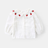 Load image into Gallery viewer, 2 Pieces Set Baby Kid Girls Fruit Embroidered Tops And Dresses Wholesale 230110258
