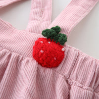 Load image into Gallery viewer, 2 Pieces Set Baby Kid Girls Fruit Embroidered Tops And Dresses Wholesale 230110258
